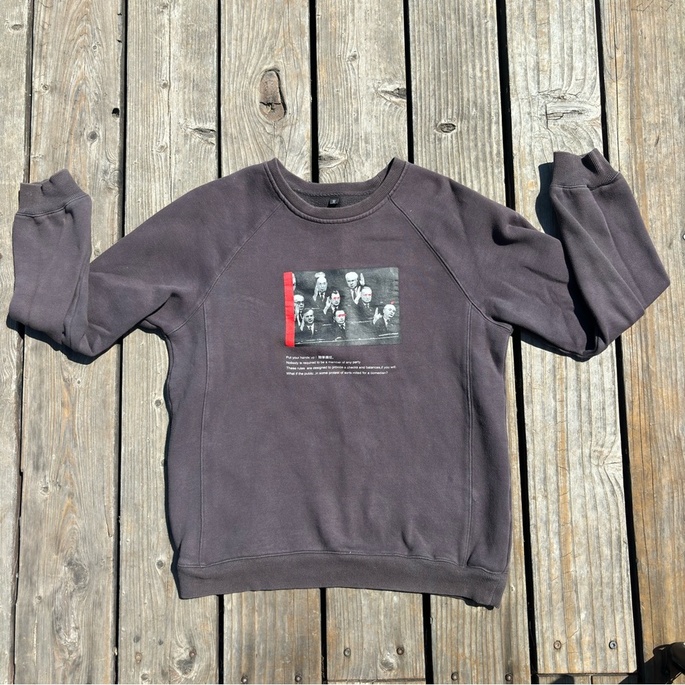 FADMA Grey Graphic Sweater/ Jumper